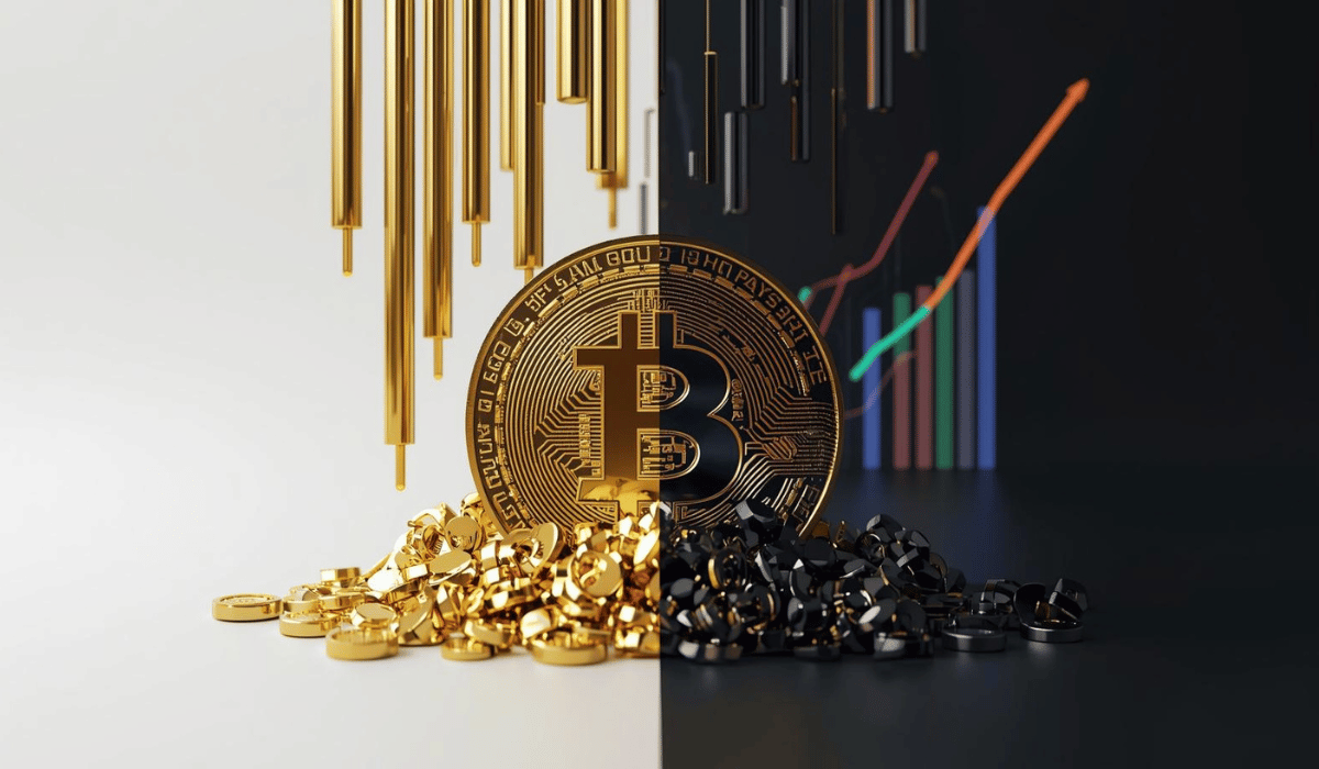 Złoto traci, Bitcoin zyskuje