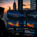 Wykres rynkowy przedstawiający aktywa cyfrowe – analiza cen kryptowalut 26 lipca dla Bitcoin, XRP i Shiba Inu.