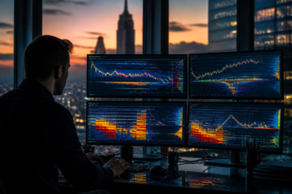 Wykres rynkowy przedstawiający aktywa cyfrowe – analiza cen kryptowalut 26 lipca dla Bitcoin, XRP i Shiba Inu.