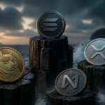 Zróżnicowana dynamika cenowa na rynku kryptowalut 26 sierpnia: aktywa SOL, DOGE, XRP oraz NEAR na odmiennych poziomach.