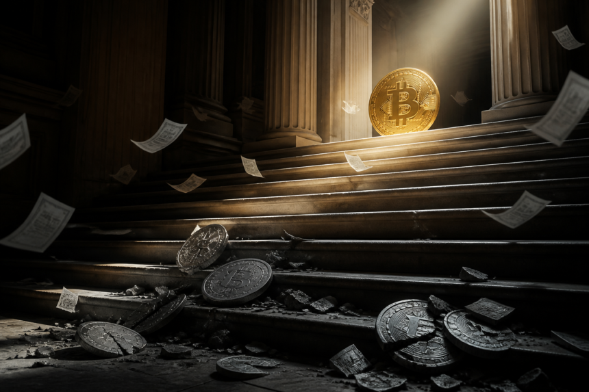 Ucieczka kapitału do Bitcoina nasila się w obliczu spadków na rynku altcoinów.